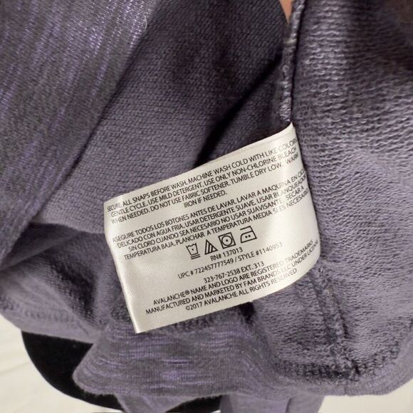 Avalanche Purple Snap Neck Pullover Sweatshirt - Women’s XL - Picture 8 of 9